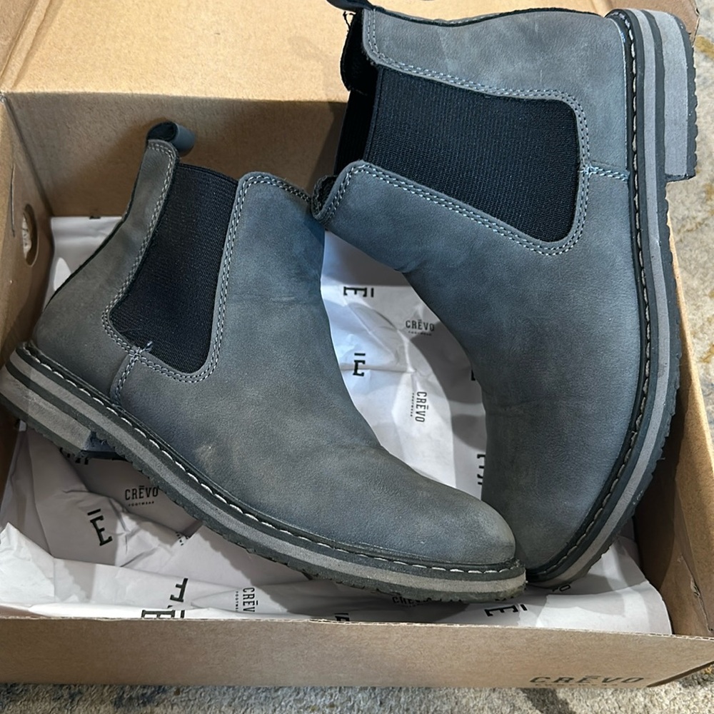 Crevo Footwear Boys 13 Charcoal Chelsea Boots “Blake”